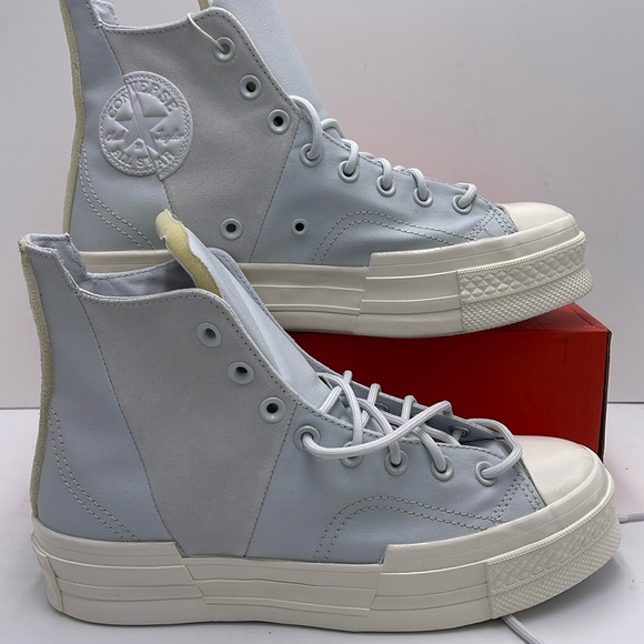 Converse Shoes - Converse WMNS CHUCK 70 PLUS HI MOONBATHE/EGRET/MOONBATHE A05259C Platforms Snkrs